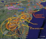 CLICK HERE TO SEE GOOGLE EARTH PIC OF TFR'S AND RESTRICED AIRSPACE IN THE NORTHEAST